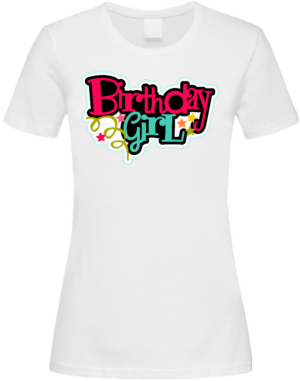 majica sa tiskom birthday girl